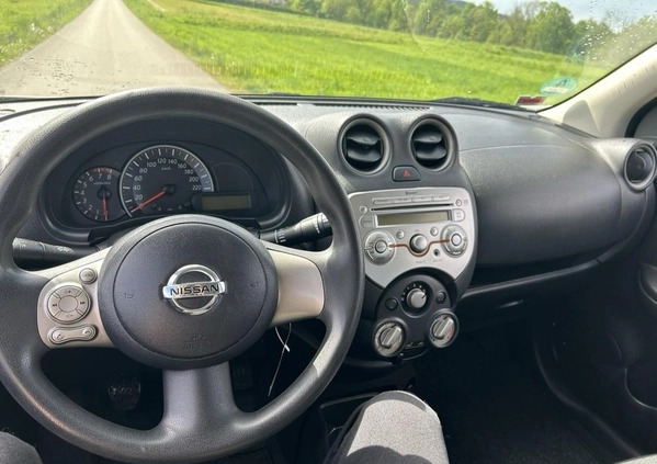 Nissan Micra cena 15999 przebieg: 58000, rok produkcji 2011 z Górzno małe 46